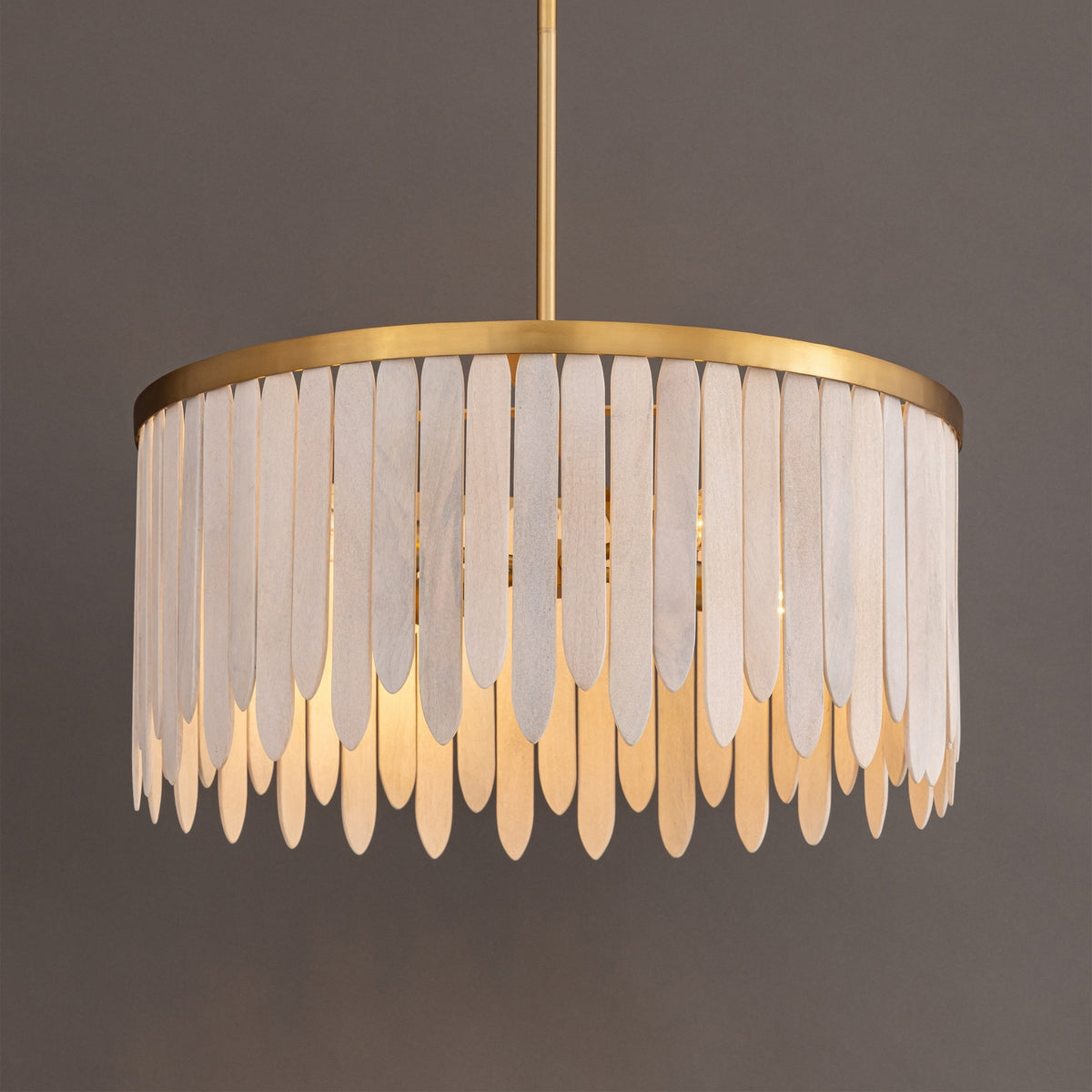 Maxim - 22512WWTNAB - Four Light Pendant - Marimba - Weathered White