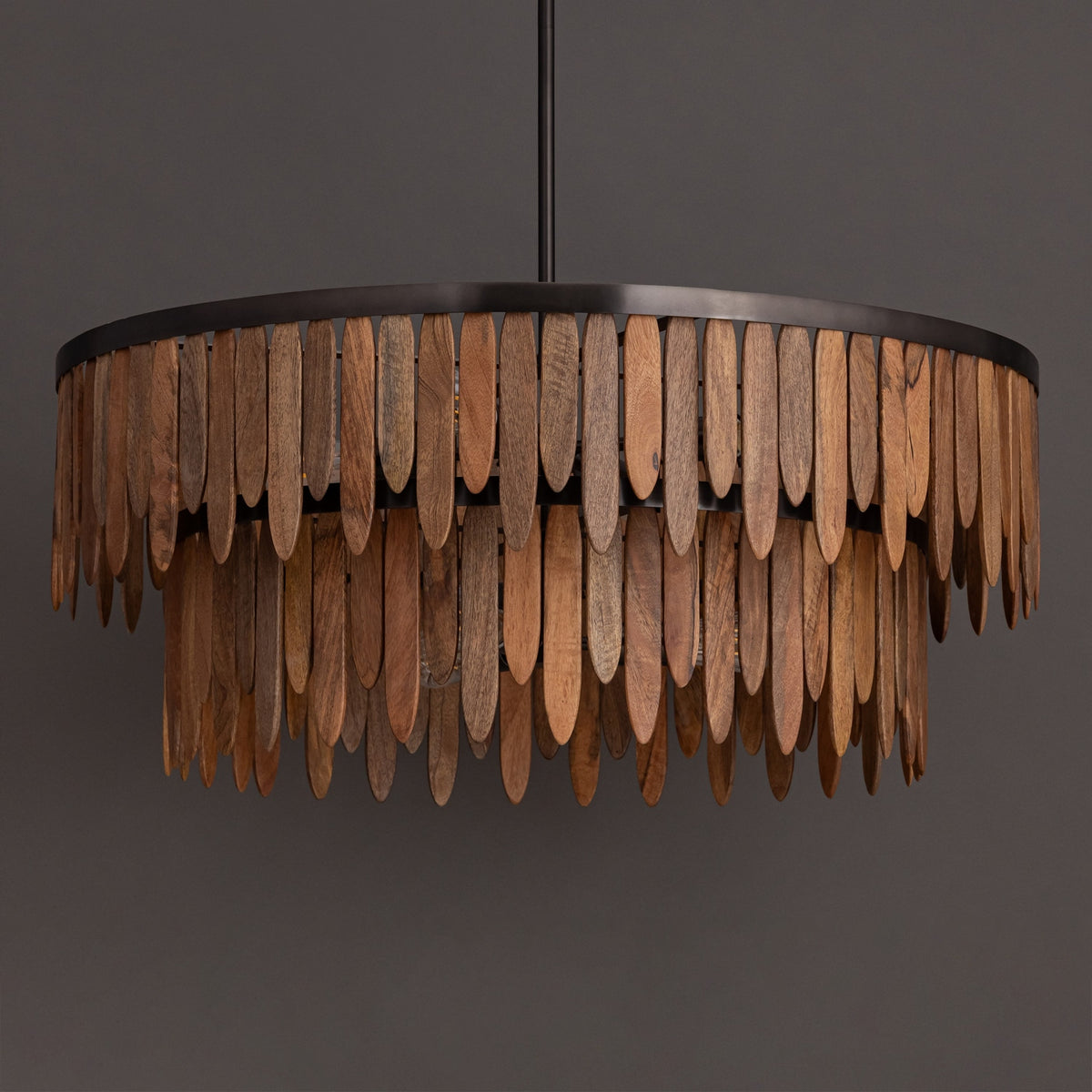 Maxim - 22513WNGM - Seven Light Pendant - Marimba - Walnut