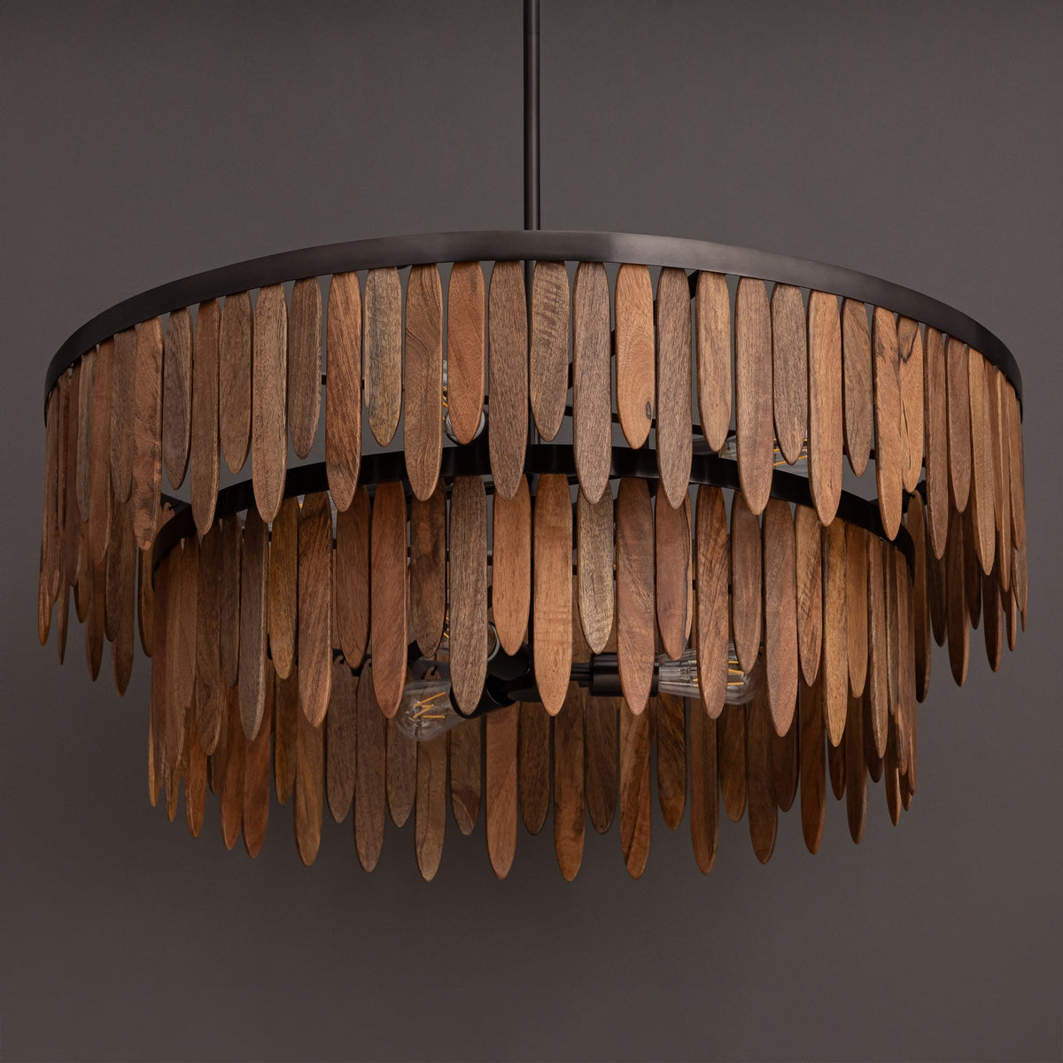 Maxim - 22513WNGM - Seven Light Pendant - Marimba - Walnut