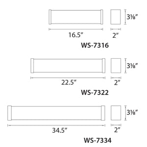W.A.C. Lighting - WS-7316-35-BN - LED Wall Sconce - Svelte - Brushed Nickel
