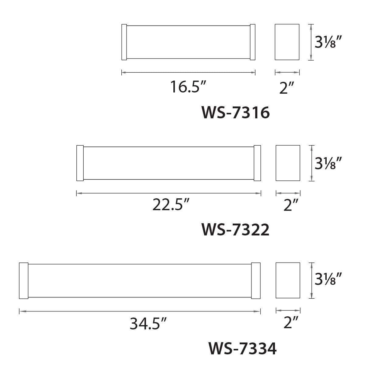 W.A.C. Lighting - WS-7322-35-BN - LED Bath - Svelte - Brushed Nickel