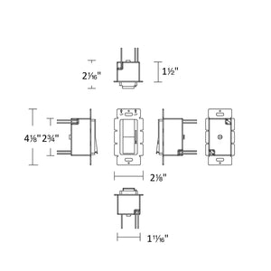 W.A.C. Lighting - EN-D24096-120-R - Wall Mounted Dimmer and Driver - Power Supply