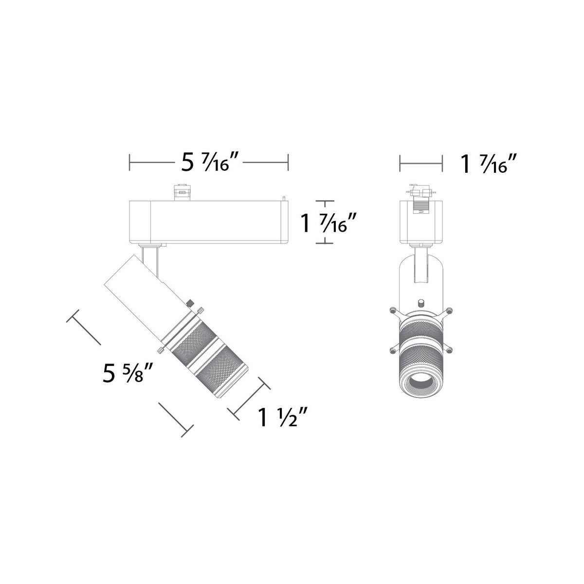 W.A.C. Lighting - L-1210-930-BK - LED Framing Projector Track Luminaire - Stealth Framing Projector - Black