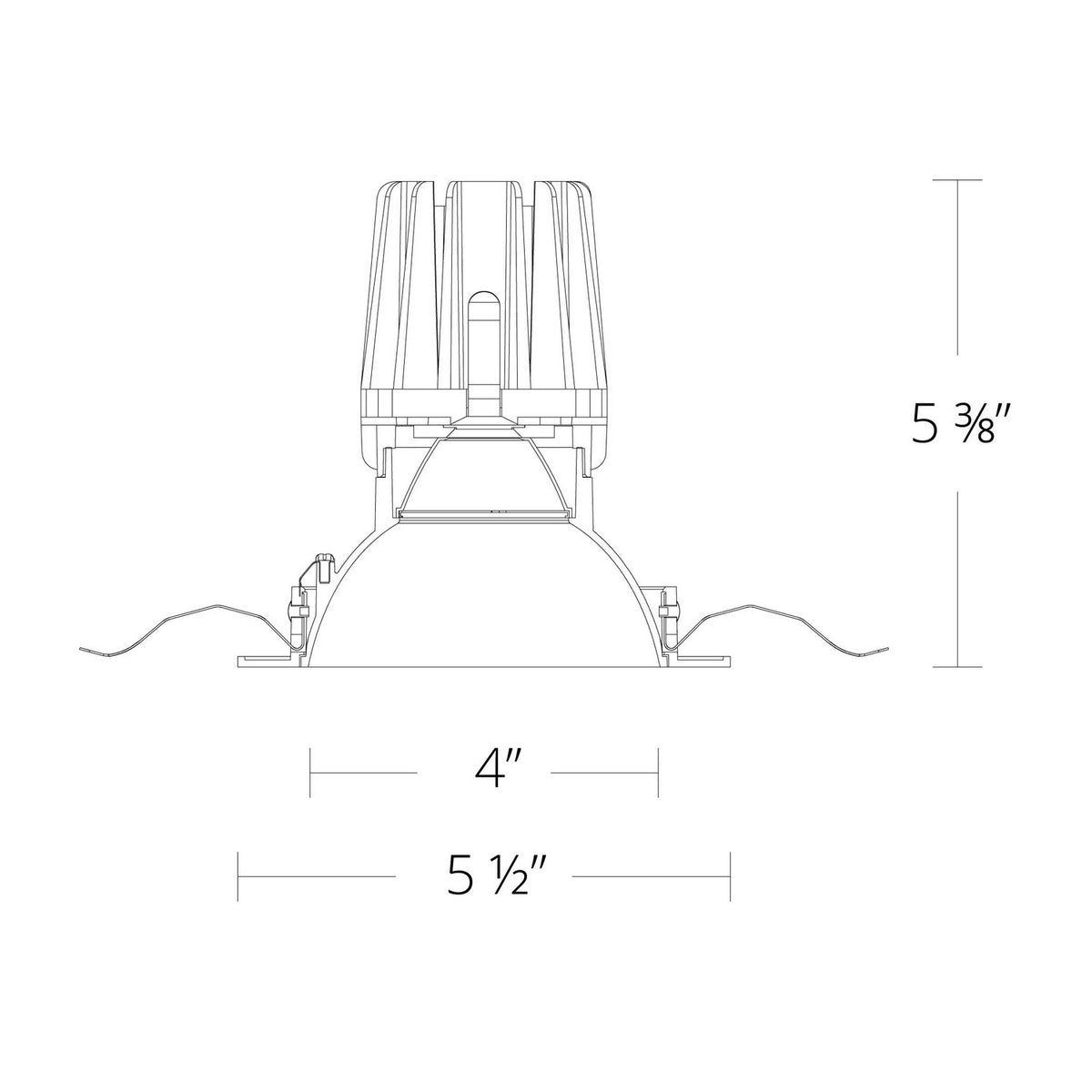 W.A.C. Lighting - R4FRDT-940-WT - LED Downlight Trim - 4In Fq Downlights - White