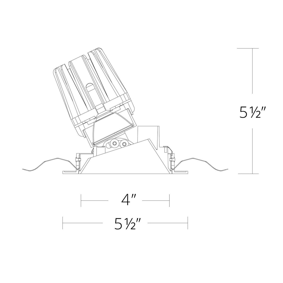 W.A.C. Lighting - R4FRAT-940-WT - LED Adjustable Trim - 4In Fq Downlights - White
