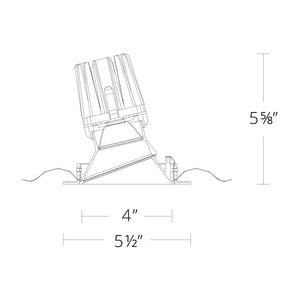 W.A.C. Lighting - R4FRWT-940-HZWT - LED Wall Wash Trim - 4In Fq Downlights - Haze/White