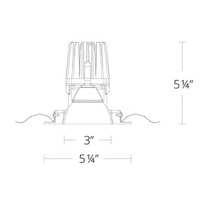 W.A.C. Lighting - R4FSDT-940-HZWT - LED Downlight Trim - 4In Fq Downlights - Haze/White