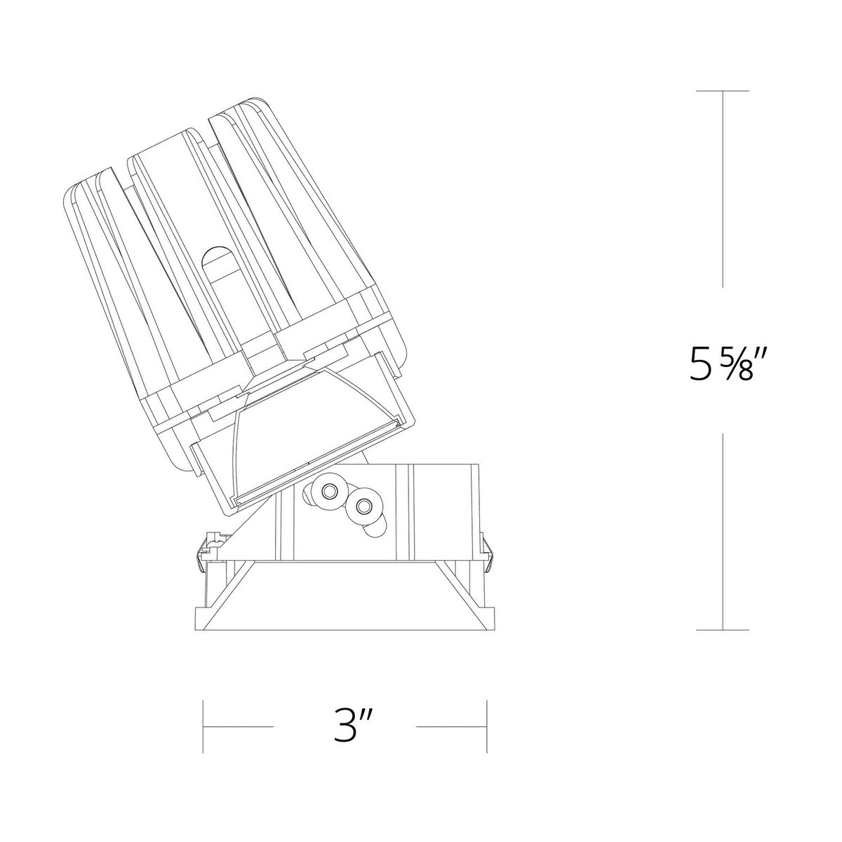 W.A.C. Lighting - R4FSAL-940-WT - LED Adjustable Trimless - 4In Fq Downlights - White