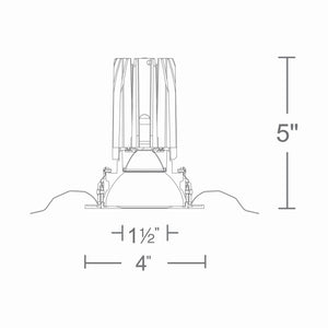 W.A.C. Lighting - R2FRPT-WD-DB - LED Pinhole Trim - 2In Fq Downlights - Dark Bronze