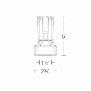 W.A.C. Lighting - R2FRPL-WD-WT - LED Pinhole Trimless - 2In Fq Downlights - White