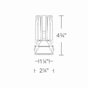 W.A.C. Lighting - R2FSPL-935-WT - LED Pinhole Trimless - 2In Fq Downlights - White
