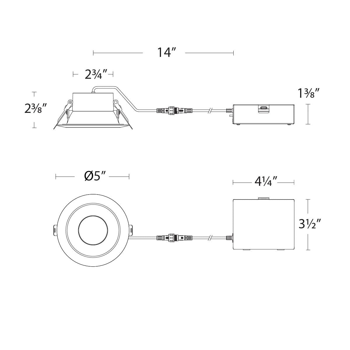 W.A.C. Lighting - R4DRDR2-F9CS-WT - LED Remote Remodel Downlight - Pop-In - White