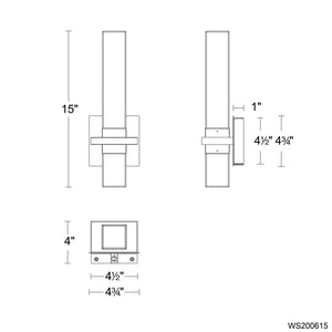 Modern Forms - WS200615-TWA-BN - LED Bath Vanity - Cinaplex - Brushed Nickel