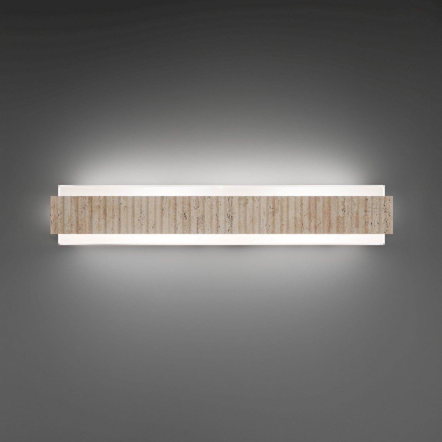 Modern Forms - WS270627-WV/AB - LED Bath Vanity - Magnate - Beige Travertine/Aged Brass