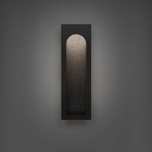 Modern Forms - WSW246624-BV/BK - LED Outdoor Wall Sconce - Cadey - Basalt Stone/Black