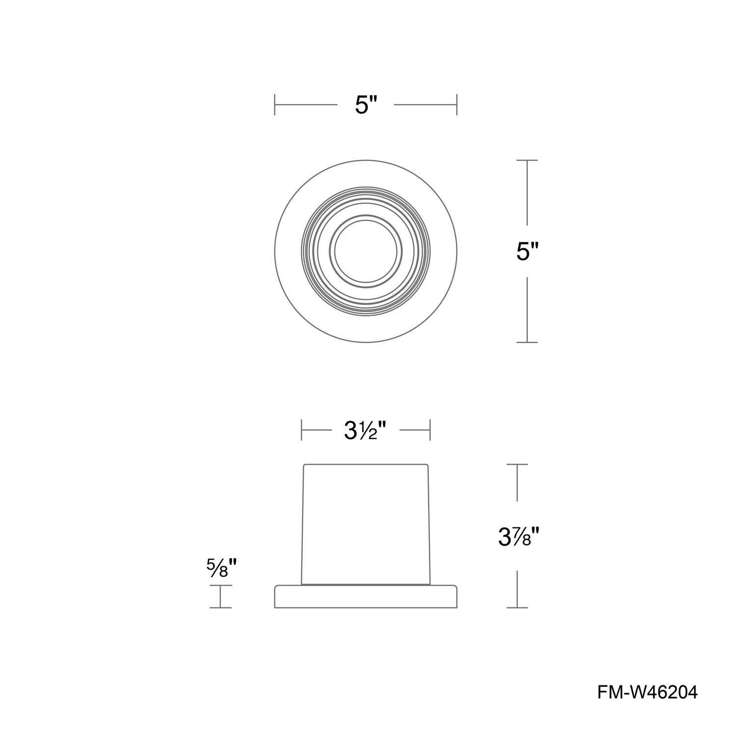 Modern Forms - FM-W46204-35-WT - LED Outdoor Flush Mount - Squat - White