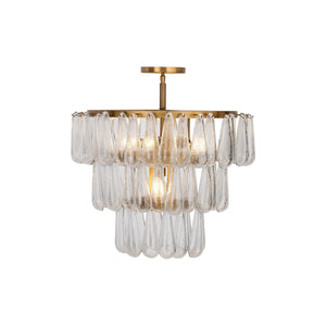 Minka-Lavery - 12654-732 - Five Light Semi-Flush Mount - Vionne - Legacy Brass