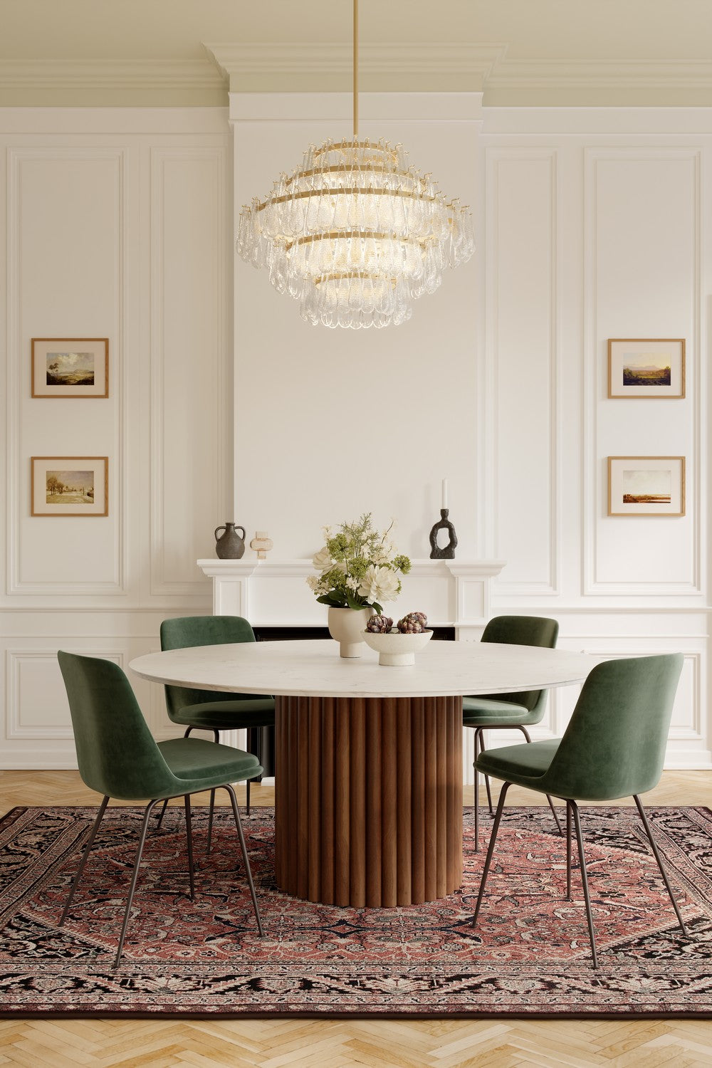 Minka-Lavery - 12655-732 - Eight Light Pendant - Vionne - Legacy Brass