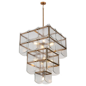 Minka-Lavery - 12759-732 - Nine Light Pendant - Kiori - Legacy Brass