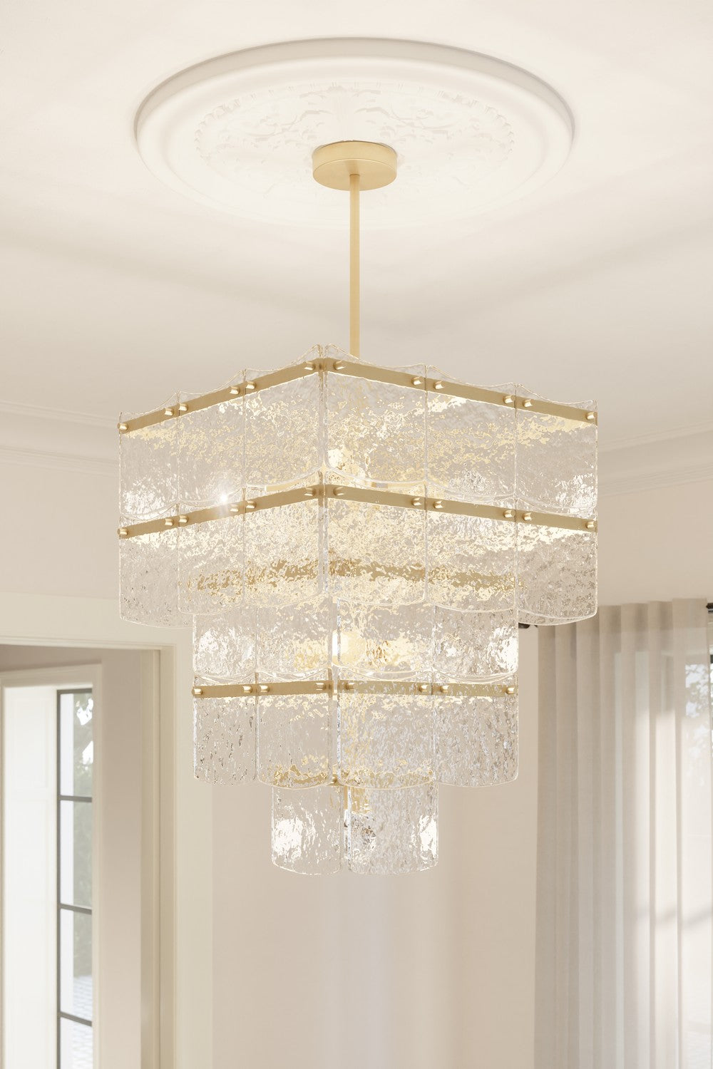 Minka-Lavery - 12759-732 - Nine Light Pendant - Kiori - Legacy Brass