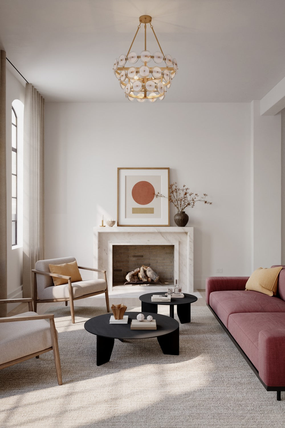 Minka-Lavery - 12854-732 - Four Light Pendant - Kintrel - Legacy Brass