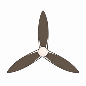 Minka Aire - F757L-HBR/DB - 64" Ceiling Fan - Fleur - Heritage Brass