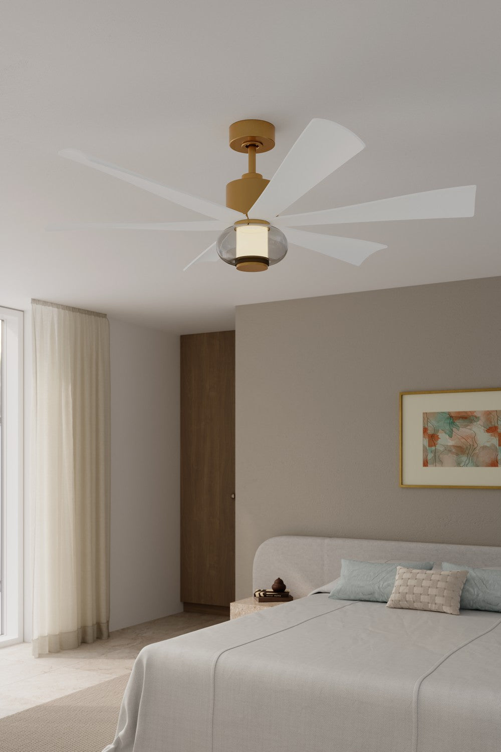 Minka Aire - F761L-LBR/ALW - 56" Ceiling Fan - Veyra - Legacy Brass