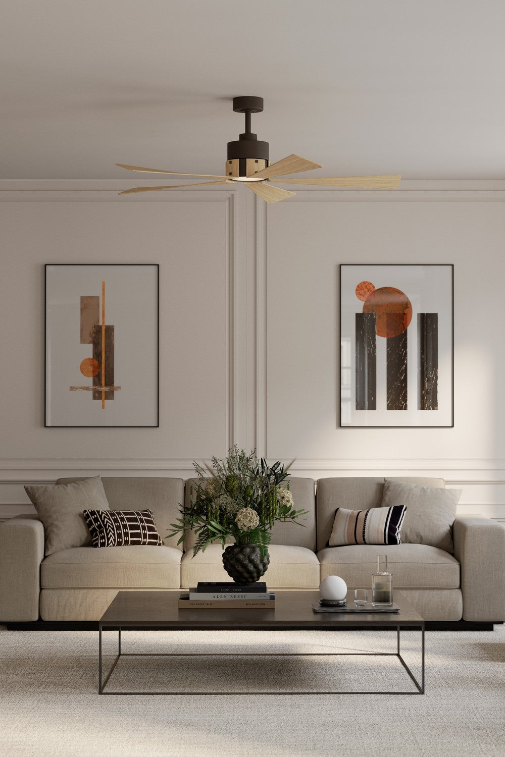 Minka Aire - F766L-DB/WTO - 54" Ceiling Fan - Oovin - Dark Bronze