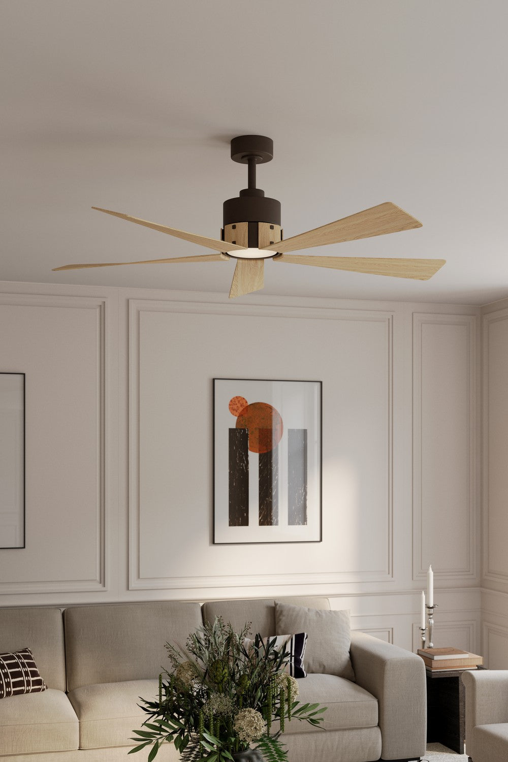 Minka Aire - F766L-DB/WTO - 54" Ceiling Fan - Oovin - Dark Bronze
