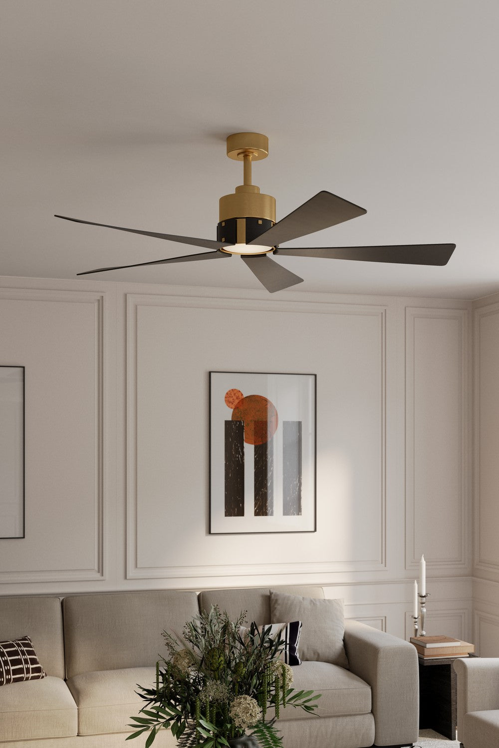 Minka Aire - F766L-HBR/CL - 54" Ceiling Fan - Oovin - Heritage Brass