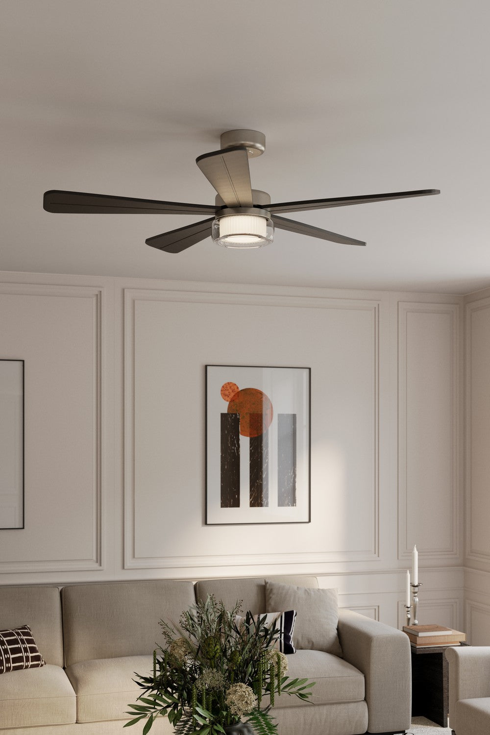 Minka Aire - F772L-BN/CL - 52" Ceiling Fan - Nellora - Brushed Nickel