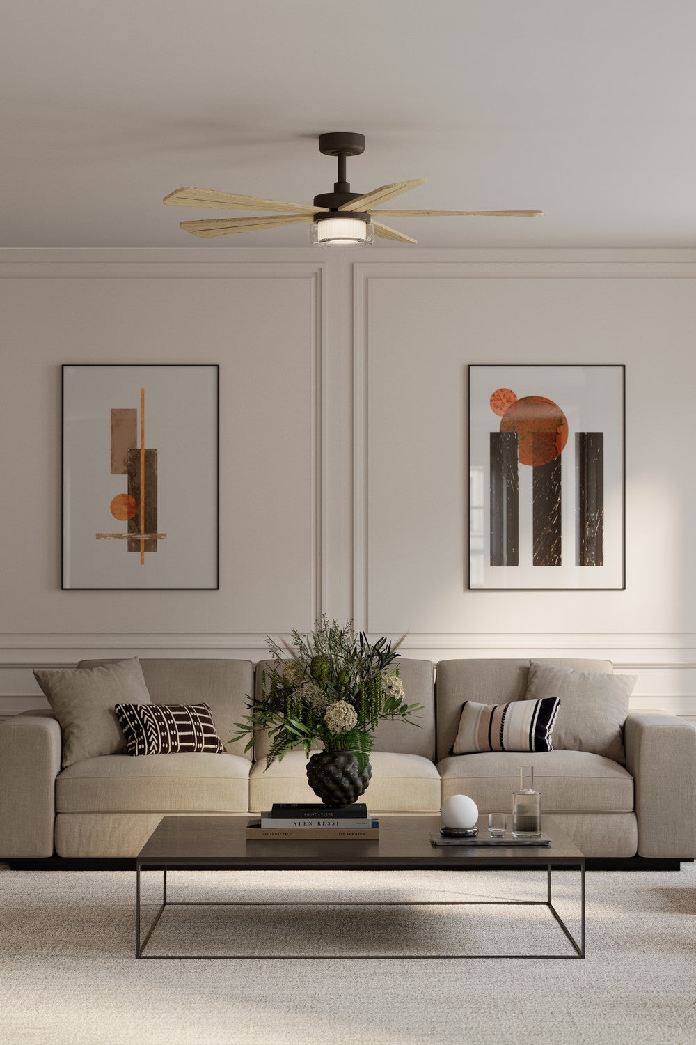 Minka Aire - F772L-DB/WTO - 52" Ceiling Fan - Nellora - Dark Bronze