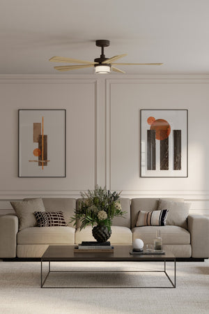 Minka Aire - F772L-DB/WTO - 52" Ceiling Fan - Nellora - Dark Bronze