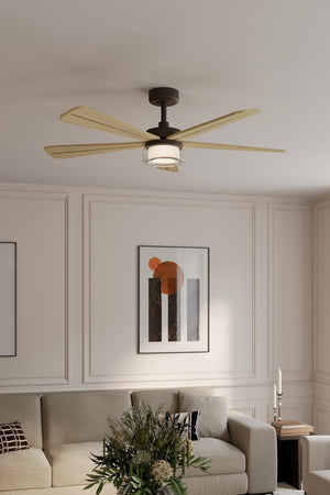 Minka Aire - F772L-DB/WTO - 52" Ceiling Fan - Nellora - Dark Bronze