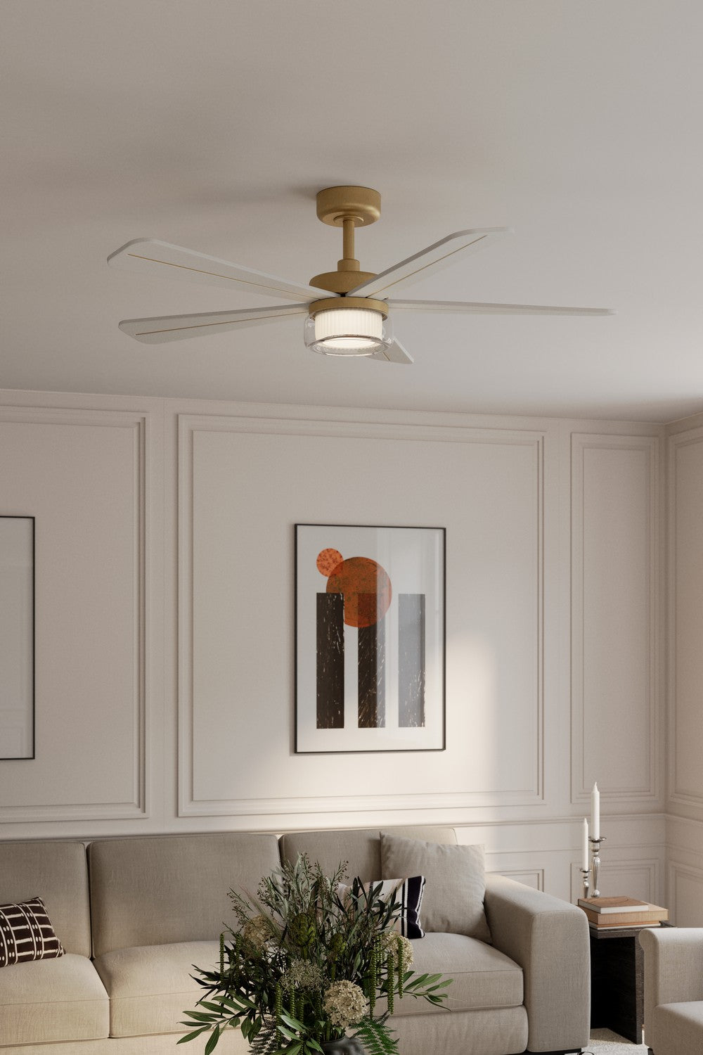 Minka Aire - F772L-LBR/ALW - 52" Ceiling Fan - Nellora - Legacy Brass