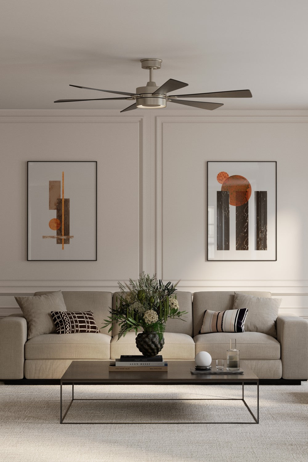Minka Aire - F773L-BN/CL - 60" Ceiling Fan - Brenix - Brushed Nickel