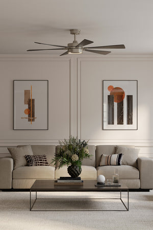 Minka Aire - F773L-BN/CL - 60" Ceiling Fan - Brenix - Brushed Nickel