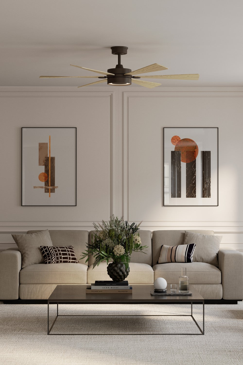 Minka Aire - F773L-DB/WTO - 60" Ceiling Fan - Brenix - Dark Bronze