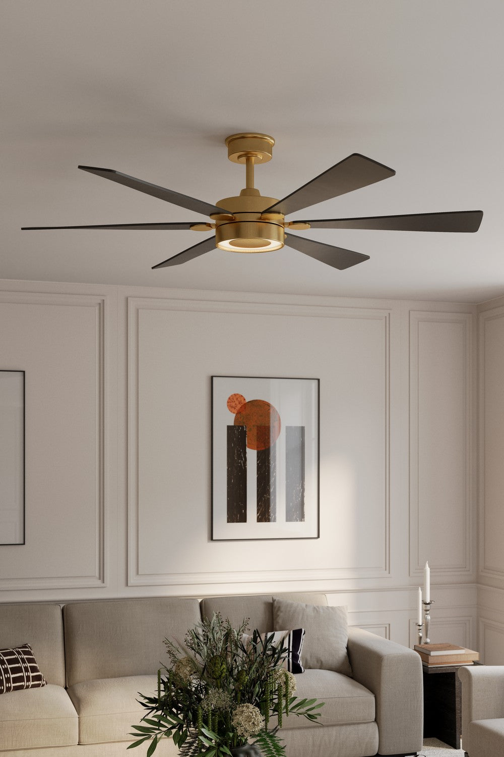 Minka Aire - F773L-HBR/CL - 60" Ceiling Fan - Brenix - Heritage Brass