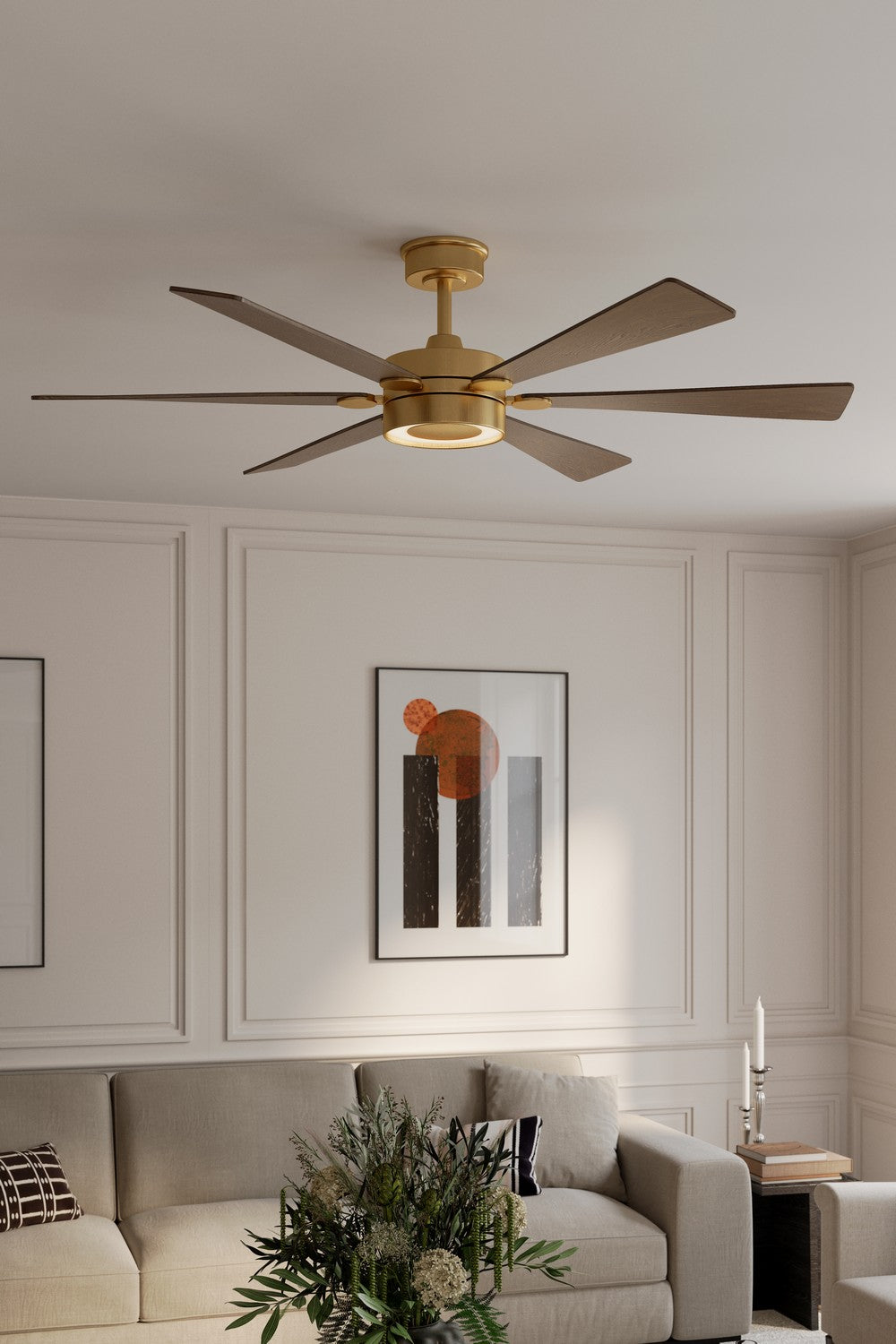 Minka Aire - F773L-HBR/DO - 60" Ceiling Fan - Brenix - Heritage Brass