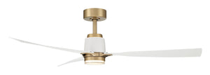 Minka Aire - F778L-LBR/WHF - 53" Ceiling Fan - Foxden - Legacy Brass