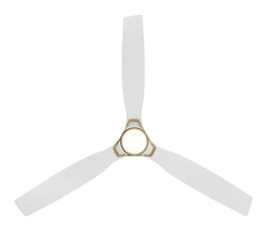 Minka Aire - F778L-LBR/WHF - 53" Ceiling Fan - Foxden - Legacy Brass