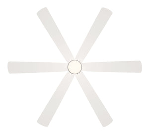 Minka Aire - F785L-ALW - 65" Ceiling Fan - Brisano - Alabaster White