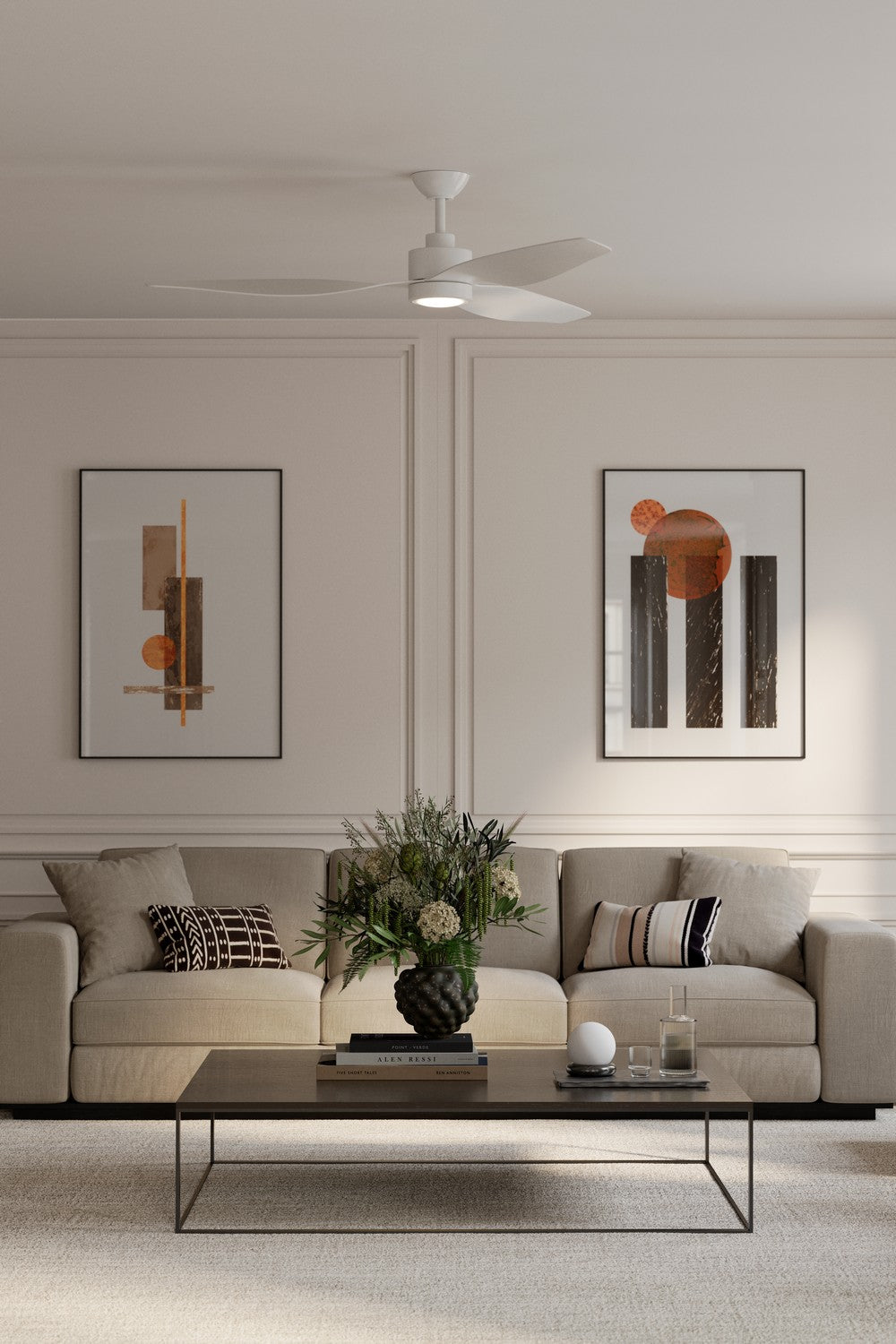 Minka Aire - F821L-WHF - 60" Ceiling Fan - Norwynd - Flat White