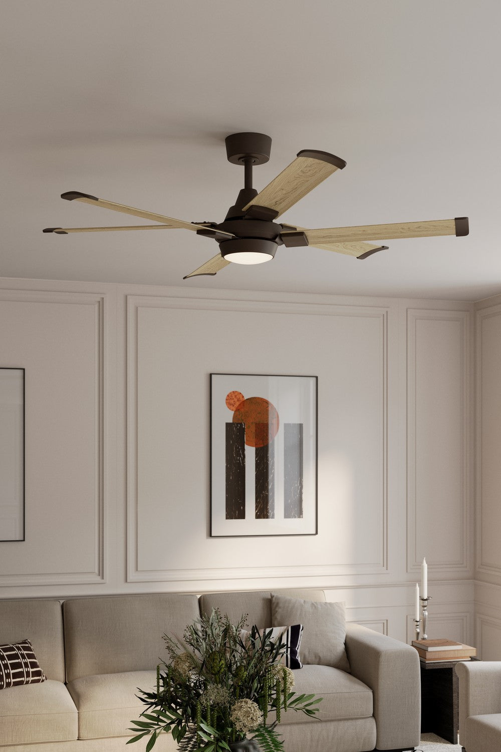Minka Aire - F892L-DB/WTO - 56" Ceiling Fan - Soarin - Dark Bronze
