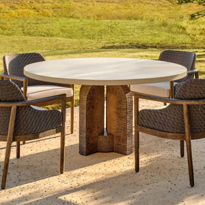 Arteriors - FDS24 - Outdoor Dining Table - Orba - Ivory/Kona