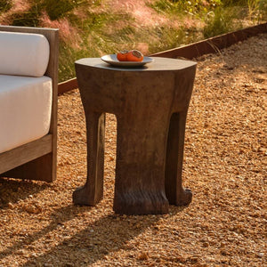Arteriors - FES18 - Outdoor Accent Table - Bruttii - Matte Carbon