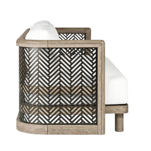 Arteriors - FFS07 - Outdoor Sofa - Emoto - Pearl/Aged Bronze
