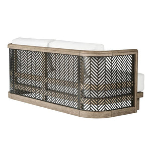 Arteriors - FFS07 - Outdoor Sofa - Emoto - Pearl/Aged Bronze