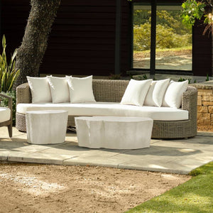 Arteriors - FFS08 - Outdoor Sofa - Helene - Pearl/Greige
